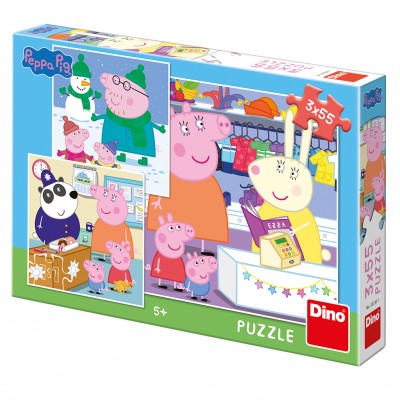 PEPPA PIG: ΑΠΟΓΕΥΜΑΤΙΝΗ ΒΟΛΤΑ 3 x 55 ΤΕΜ. ΠΑΖΛ Dino