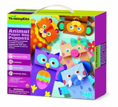 Κατασκευή Μαριονέτες Ζωάκια - Χαρτοσακούλες