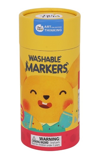 Μαρκαδόροι Baby Roo σετ 12 χρωμ. Washable JarMelo