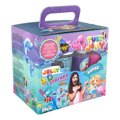 Σετ TUBI JELLY Γοργόνα  6 χρώματα & μικρό ενυδρείο