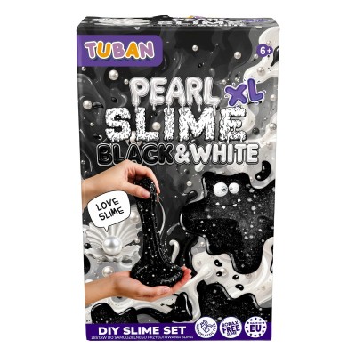 Σετ - κατασκευή SLIME - Pearl Black & White XL